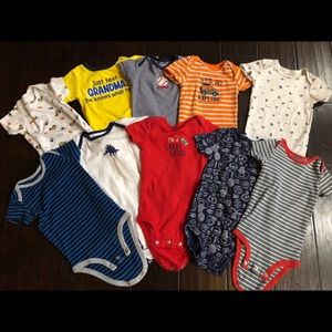 Entire lot of baby boy onesies and rompers